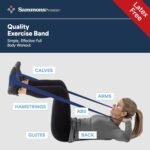 Sammons Preston Resistance Bands for Working Out, Non-Latex Exercise Bands, Resistance Bands for Physical Therapy, Improve Strength & Flexibility, Stretch & Tone Major Muscles, 5pk - Image 8