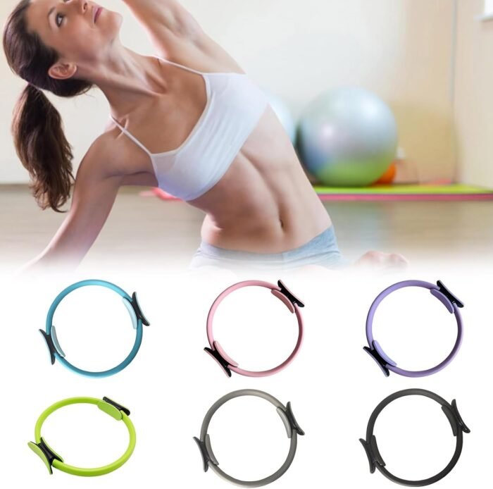 Pilates Ring Fitness Trainer, Pilates Circle Ring Yoga Circle Ring Foam Pads for Inner & Outer Thighs Workout, Exercise Equipment Fitness Circle for Toning Arms, Thighs - Image 9