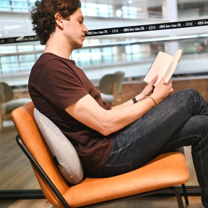 C CUSHION LAB Extra Dense Lumbar Pillow - Patented Ergonomic Multi-Region Firm Back Support for Lower Back Pain Relief - Lumbar Support Cushion with Strap for Office Chair, Car, Sofa - Wellness Green - Image 9