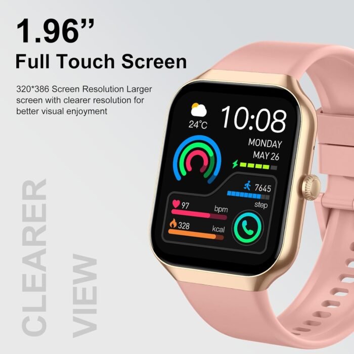 Smart Watch for Women Men (Answer/Make Call), 1.96"HD Smartwatch with Heart Rate/Sleep Monitor/Pedometer, 113+ Sports 2025 New Fitness Tracker, IP68 Waterproof Activity Tracker for Android iOS - Image 8