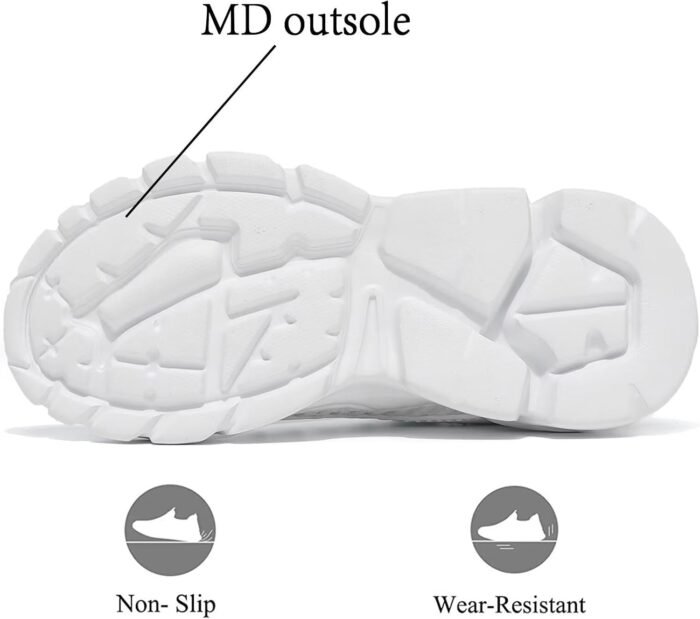 Womens Running Tennis Shoes Slip on Ladies Walking Fashion Athletic Sneakers Work Gym Comfort Lightweight Mesh Soft Sole - Image 3
