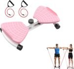 Waist Twisting Fitness Tool Waist Twisting Machine Wai-st Twister Machine Exercise Noiseless Home Gym Exercise Equipment for Women Men (Pink) - Image 2