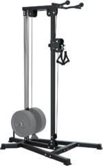 VIVITORY LAT Pull Down and Low Row Cable Machine - 16 Height Adjustable Pulley System for Full Body Workout, Maximum Weight Capacity 400lbs, Perfect for Home Gym, Includes Additional Handle - Image 2