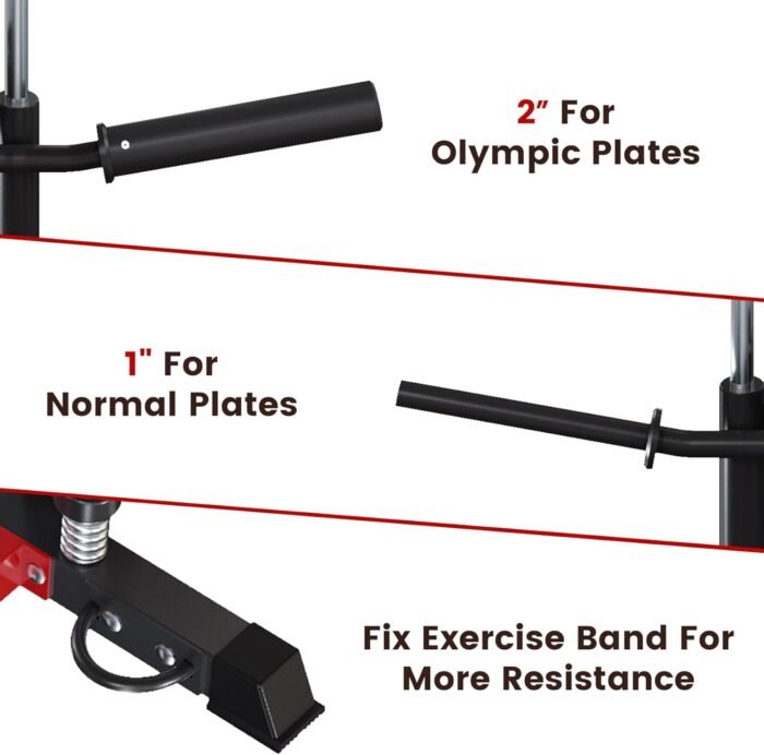 Wall Mounted Cable Station, Multi-Functional Upper Body Weight Machine, LAT Pulldown with 17 Positions Dual Pulley System, Space Efficient Home Gym Equipment - Image 3