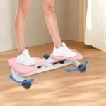 Waist Twisting Fitness Tool Waist Twisting Machine Wai-st Twister Machine Exercise Noiseless Home Gym Exercise Equipment for Women Men (Pink) - Image 3