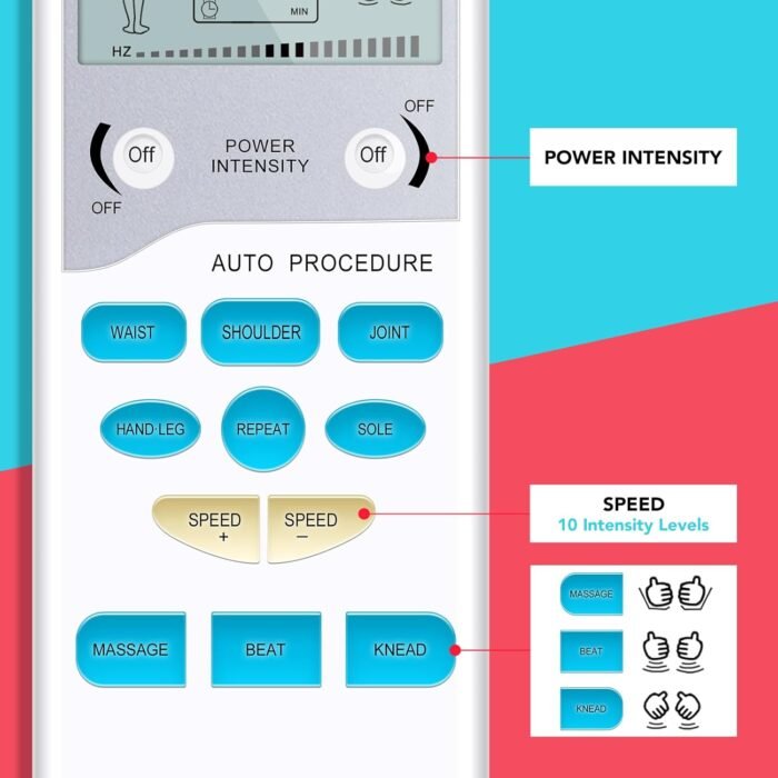Easy@Home TENS Unit Muscle Stimulator - Electronic Pulse Massager, 510K Cleared, FSA Eligible OTC Home Use Handheld Pain Relief Therapy Device-Pain Management Machine Gift for Mom Dad - EHE009 - Image 5
