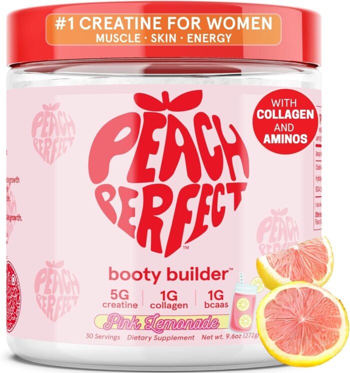 Creatine for Women Booty Gain, Muscle Builder, Energy Boost, Pink Lemonade, Cognition Aid | Collagen, BCAA, Lean Muscle, Vegan Monohydrate Micronized Powder, Alt Creapure,30 Ser - Image 2