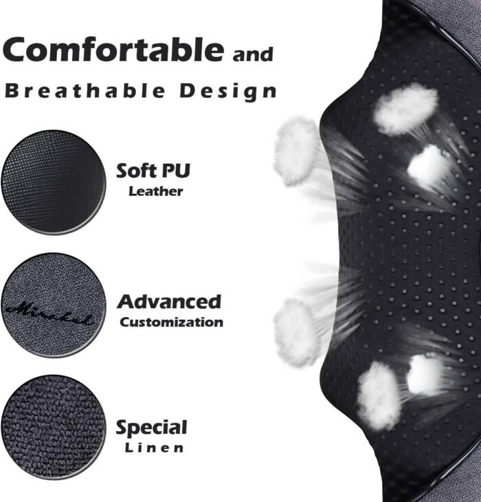 Mirakel Shiatsu Neck & Back Massager with Heat - Deep Tissue Neck, Back & Shoulder Pain Relief - Ergonomic Design Shoulder Massager, Electric Kneading Whole Body Massage Pillow Gifts for Women, Men - Image 8