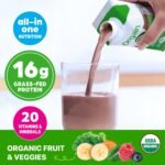Orgain Organic Nutritional Protein Shake, Creamy Chocolate Fudge - 16g Grass Fed Whey Protein, Meal Replacement, 20 Vitamins & Minerals, Fruits & Vegetables, Gluten Free, Non-GMO, 11 Fl Oz (12 Pack) - Image 4