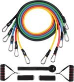 Resistance Bands Set, Workout Bands with Handles, Door Anchor, Ankle Straps and Carry Bag, Exercise Bands for Shape Body and Home Workouts - Image 9