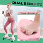 Waist Twister Board,Ab Machine Exercise Twist Boards with 300 lbs Weight Capacity,Waist Sculptor Twist for Slim Waist and Core,Noiseless Balance Board Home Gym Exercise Equipment (Pink) - Image 6