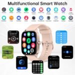 Smart Watch for Men Women with Bluetooth Call & AI Voice, 1.85" HD Fitness Tracker with Heart Rate SpO2 Sleep Monitor, 100+ Sports Modes, Mini Games, IP68 Waterproof Smartwatch for Android iOS Phones - Image 6