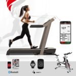 FITCENT Heart Rate Monitor Armband, Bluetooth ANT+ Optical Heart Rate Sensor Arm Band, Rechargeable Fitness Tracker for Peloton Strava Zwift Polar Beat DDP Yoga Wahoo Fitness (Red) - Image 5