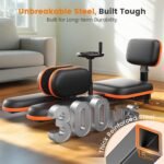 FEIERDUN 2025 Updated Leg Stretcher, Leg Stretcher Machine for Flexibility and Relieving Hip Tightness, Heavy Duty Split Machine Stretcher for Home Gym Split Machine Training Fitness - Image 4