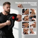 Massage Gun with Heat,Deep Tissue Massager with 12MM Amplitude, Professional Massager for Pain Relief,Portable Percussion Muscle Massage Gun for Back, 2025 Gifts,FSA/HSA Eligible - Image 6
