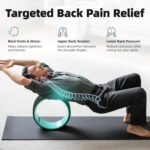Back Roller Wheel Set of 4 with 2 Yoga Blocks – Foam Back Stretcher for Pain Relief, Spine Cradle Deep Tissue Massage Roller for Stretching & Physical Therapy - Image 4