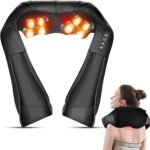Shiatsu Neck and Back Massager with Heat,Electric Shoulder Massager for Pain Relief Deep Tissue,3D Kneading Massage with Cloth Cover Easy to Clean Best Gift for Men Women Parents - Image 2