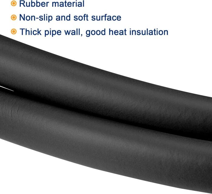 MECCANIXITY Foam Tubing, 28mm ID 38mm OD 2m Length Tube Covers for Handle Grip Support Pipe Insulation, Black - Image 4