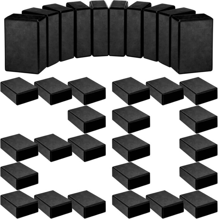 20 Pcs Foam EVA Yoga Blocks Lightweight Non-Slip Supportive Foam Blocks Yoga Prop Accessories for Pilates, Stretching and Meditation, Men and Women Yogi (Black) - Image 2