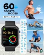Smart Watch for Men Women Android iPhone, Alexa Built-in Fitness Watch with 1.8" LCD Screen & Bluetooth Call (Make/Answer), Heart Rate/SpO2/Sleep Monitor, 100 Sports, IP68 Waterproof Smartwatch - Image 6