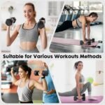 Adjustable Dumbbell Set, 4 in 1 Free Weights Dumbbells Set for Women, Weights for Women at Home, 2lb 3lb 4lb 5lb with TPU Soft Rubber Handle for Home Gym Exercise Training - Image 3