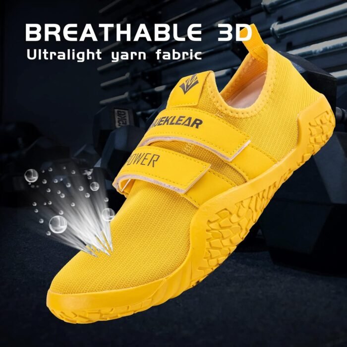 MANUEKLEAR Deadlift Shoes - Weight Lifting Shoes for Men Women - Weightlifting Squat Shoes Fitness Cross-Trainer Barefoot Gym Training Sneakers - Image 3