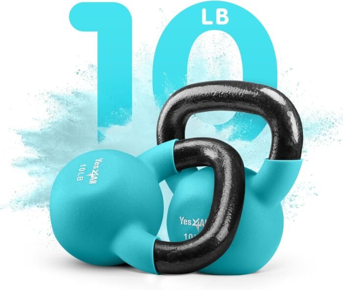 Yes4All Kettlebells 5lbs-65lbs & Kettlebell Sets Adjustable Weights, Kettlebell for Weight Training, Home Workout Equipment with Secure Grip for High Rep, Exercise Equipment - Image 4