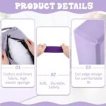 4 Pcs Yoga Bolster Pillows Blocks with Strap Set Comfortable Meditation Pillow for Restorative Non Slip Reusable Yoga Blocks for Balance, Pilates - Image 5