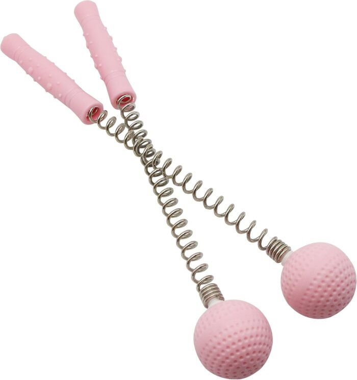 SinLoon Massager Ball Hammer(2-Pack) Hammer Stick Manual Beat Golf Ball Massager Back Shoulder Massage Full Body Reduce Fatigue Pain(Pink) - Image 2