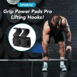 SPORTIC Weight Lifting Hooks (Pair) - Heavy Duty Lifting Wrist Straps, Hand Grip Support for Deadlifts, Pull Ups, Shrugs, Weightlifting Hooks Gym Gloves for Men and Women - Image 3
