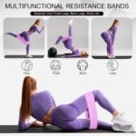 Shappy 20 Pcs Fabric Resistance Bands for Working Out Women Men 5 Levels Non Slip Stretch Workout Bands for Hip Thigh Booty Elastic Exercise Bands for Leg Pilates Squat Yoga Pull Up Workout - Image 5