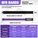 Booty Bands for Working Out, Blood Flow Restriction Bands for Women/Men, Adjustable Velcro Occlusion Resistance Bands BFR Training Bands for Glutes & Hip Building 2 Pack - Image 4