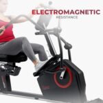 Sunny Health & Fitness Elite Recumbent Cross Trainer & Elliptical Machine with Arm Exercisers for Home Arm/Leg Training, Easy Adjust Seat & Mesh Backrest, Free SunnyFit App Bluetooth Connectivity - Image 4