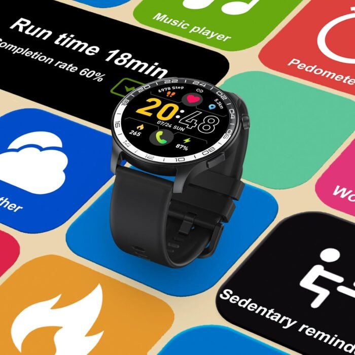 Smart Watch, 40mm AMOLED Touchscreen Smartwatch for Men Women (Answer/Make Call), Fitness Tracker with 110+ Sport Modes, IP68 Waterproof/Spo2/Pedometer/Sleep Monitor, Activity Tracker for Android iOS - Image 7