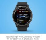 Garmin Venu 2, GPS Smartwatch with Advanced Health Monitoring and Fitness Features, Slate Bezel with Black Case and Silicone Band , 27.9 mm (Renewed) - Image 4
