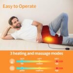 Hip Heating Pad, Electric Heated Hip, Hip Massager Vibration, Thigh/Buttock Electric Heat Pad for Sciatica Nerve Relief - M/L - Image 4