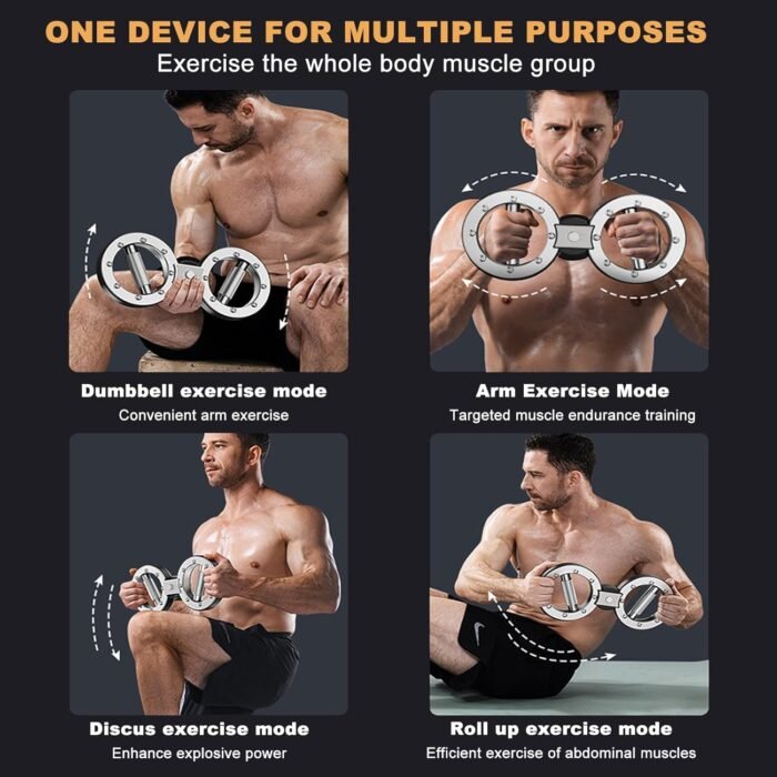 Burn Machine - Spinnings Rotator Burn Machine 8 To 15 Pounds Adjustable Drag Spinnings Burn Rotator Machine Trainer 360 Degree Rotating Grips For Wrist Forearm Upper Arm Shoulder Workouts - Image 5