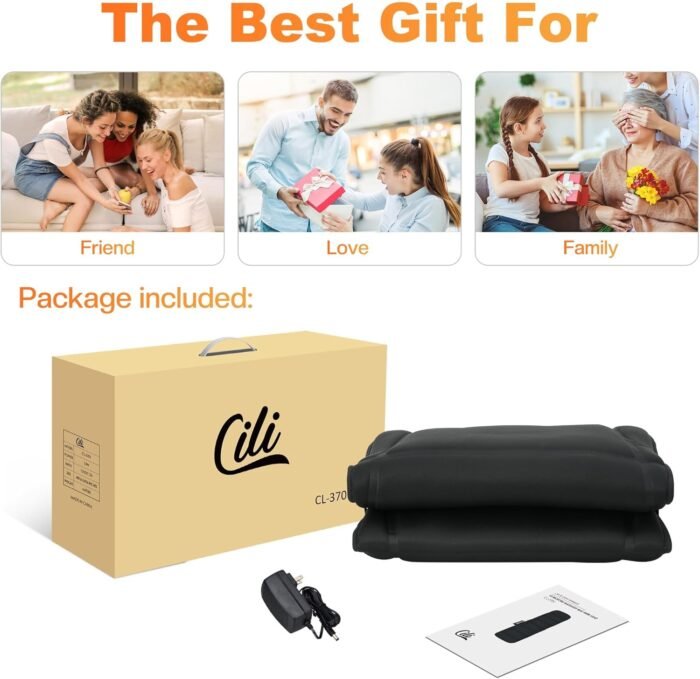 CILI Full Body Massage Mat with Heat, Vibration Back Massage Pad, Full Body Massager for Neck Back Pain, Massage Mattress Pad, Gifts for Men Women - Image 10