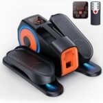 Under Desk Elliptical, Elliptical Leg Exerciser for Seniors, Home Portable Elliptical with Remote Control and 12 Adjustable Speeds, Electric Seated Pedal Exerciser - Image 2