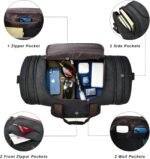 Litvyak Duffle Bag for Travel, 50L Canvas Travel Duffel Bags Overnight Weekend Gym Carry On Luggage Bag for Men & Women(Black) - Image 7