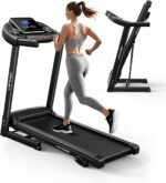 Treadmill for Home, 3-Level Manual Incline, 3.25HP Walking Jogging Running Machine, 320LBS Weight Capacity, 7.6 MPH Max Speed, Compact Portable Treadmills for Home Small/Office - Image 2