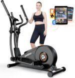 pooboo Elliptical Machine, Elliptical Exercise Machine with16-Level Resistance & Hyper-Quiet Magnetic Driving System, Elliptical Machine for Home with LCD Monitor&15.5IN Stride, 400LBS Weight Capacity - Image 2