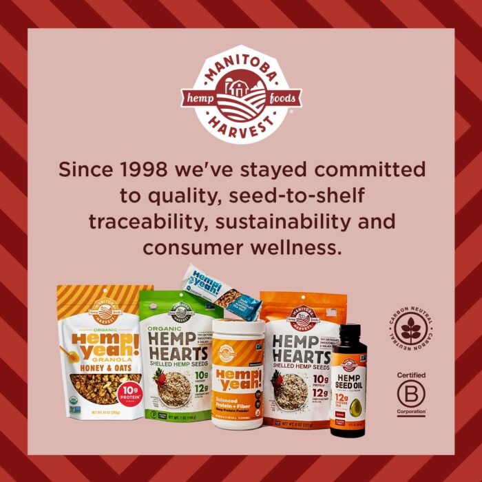 Manitoba Harvest Hemp Yeah Organic Max Protein Powder, Unsweetened, 32oz, with 20g Protein and 4.5g Omegas 3&6 per Serving, Keto-Friendly, Preservative Free, Non-GMO, Packaging May Vary - Image 9