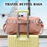 Gym Bag with Shoe Compartment, Weekender Bags for Women, Overnight Bag with Wet Pocket for Luggage Travel Workout Yoga, Black - Image 6