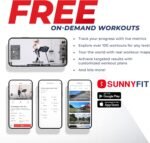 Sunny Health & Fitness HELIUS LITE Premium Dual Mode Walking/Running Treadmill with Advanced Brushless Technology & Exclusive SunnyFit App Enhanced Bluetooth Connectivity - Image 3