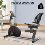Recumbent Exercise Bike for Home Magnetic Stationary Bike for Adult Seniors, Workout Equipment for Gym, LCD, Heart Rate Handle,Indoor - Image 7