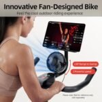 YESOUL Self-Powered-Fan Exercise Bike with Dynamic LED Light Effects, Pro Livestreaming Classes, Smart Exclusive App, 300 LBS Magnetic Resistance Indoor Stationary Cycling Workout Bike for Home - Image 5