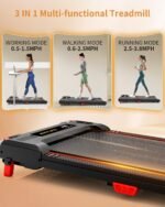Walking Pad Treadmill, Anylife Incline Walking Pads Under Desk 330lb Capacity, 2.5HP Portable Treadmills for Home, Compact Treadmill Small Running Pad with LED Display, Remote Control - Image 10