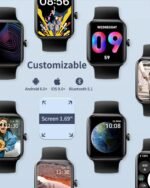 Smart Watch for Men Women Android iPhone, Alexa Built-in Fitness Watch with 1.8" LCD Screen & Bluetooth Call (Make/Answer), Heart Rate/SpO2/Sleep Monitor, 100 Sports, IP68 Waterproof Smartwatch - Image 3
