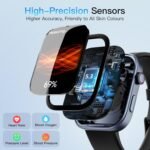 Tensky Smart Watch for Men/Women Android & iOS, AI Voice, 1.99" AMOLED Fitness Tracker with Bluetooth Call, 3ATM Waterproof Heart Rate/Sleep/SpO2 Monitor, Pedometer, 100+ Sports, 12 Days Battery Life - Image 9